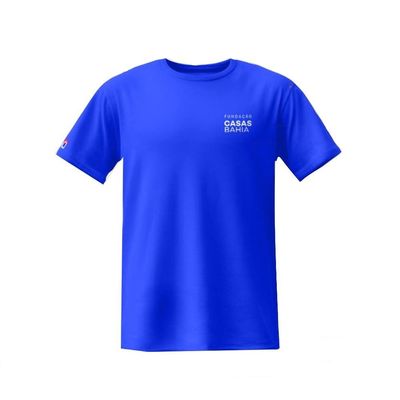 Camiseta Manga Curta Fundação Casas Bahia G / Azul