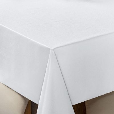 Toalha De Mesa 8 Lugares Térmica Impermeável 1,40 M X 2,50 M 100% Policloreto De Vinila - Branca