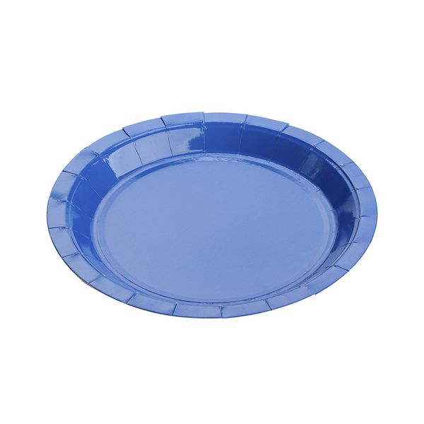 Prato Papel Silver Liso Azul Marinho com 10 Unidades Prato Papel Silver Liso Azul Marinho com 10 Unidades