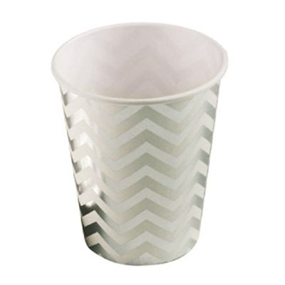 Copo de Papel Silver Missone Prata com 10 Unidades