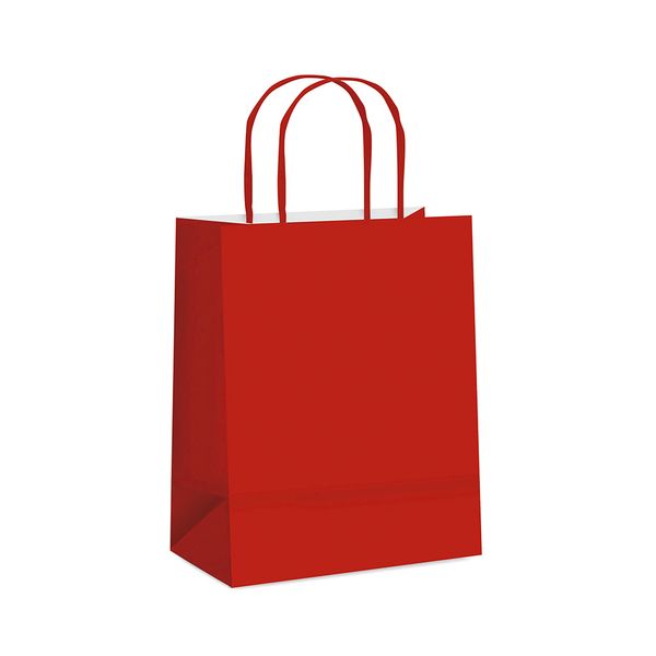 Sacola Papel Cromus Vermelho G 32x26,5x13cm
