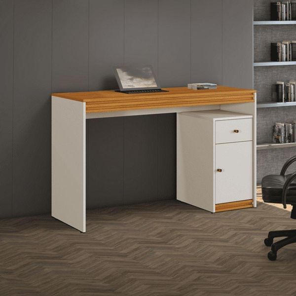 Escrivaninha 1 Porta 1 Gaveta - Sevilha-off White - Mavau Escrivaninha 1 Porta 1 Gaveta - Sevilha-off White - Mavau