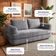 Sofá-Cama 3 Lugares SmartBox 1.88m AirPress Compacto XpandTech Cinza Claro