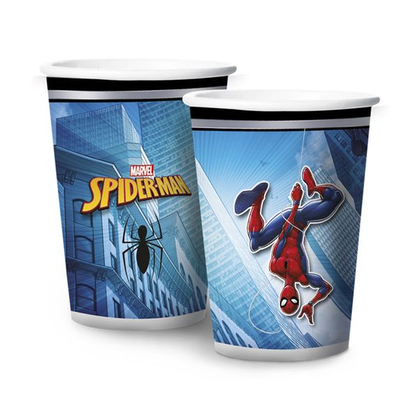 Copo de Papel Homem Aranha 180ml com 8 Unidades Regina