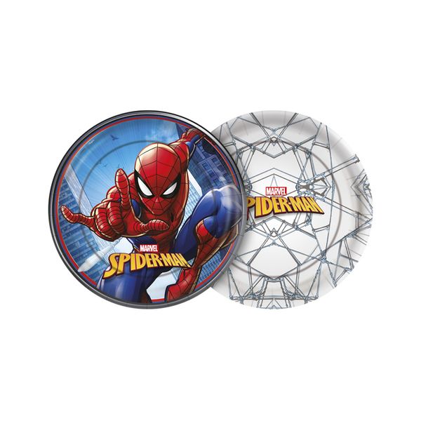 Prato de Papel Homem Aranha N°18 com 8 Unidades Regina