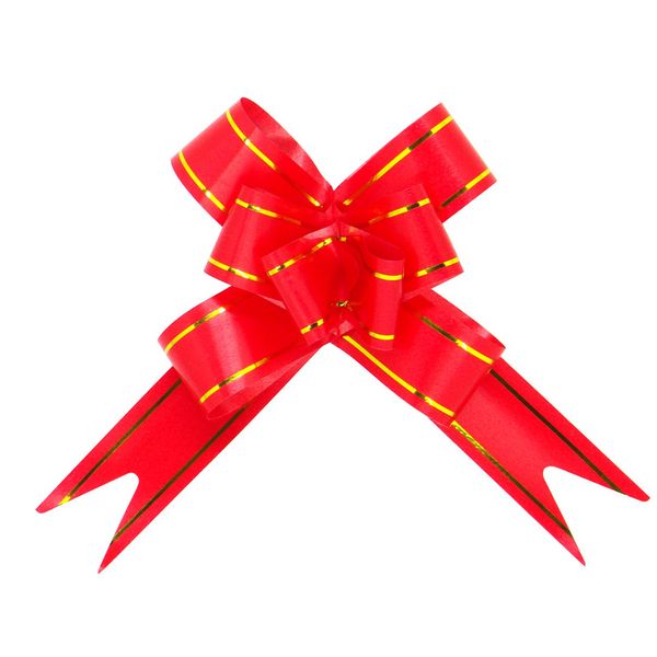 Laço Fácil Gala Vermelho 1,8x34cm com 10 Unidades