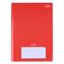 Caderno Jandaia Brochura Capa Dura 1/4 Vermelho96 Folhas