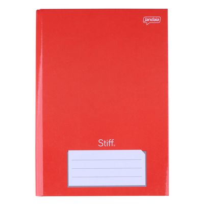 Caderno Jandaia Brochura Capa Dura 1/4 Vermelho96 Folhas
