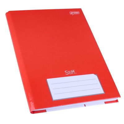 Caderno Jandaia Brochura Capa Dura 1/4 Vermelho96 Folhas