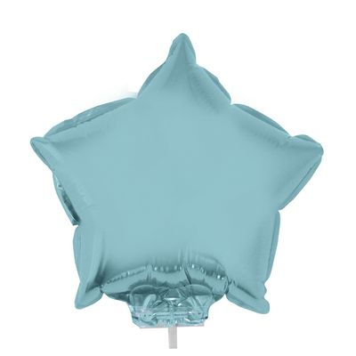 Balão Metalizado 11" Funny Estrela Azul Bebê com Suporte