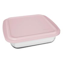 Assadeira Nadir Marinex em Vidro Quadrada com Tampa 1,1L - Item Sortido