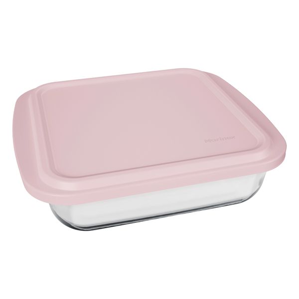 Assadeira Nadir Marinex em Vidro Quadrada com Tampa 1,1L - Item Sortido Assadeira Nadir Marinex em Vidro Quadrada com Tampa 1,1L - Item Sortido