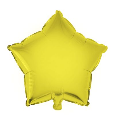 Balão Metalizado 18" Funny Estrela Dourado