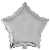 Balão Metalizado 18" Funny Estrela Prata