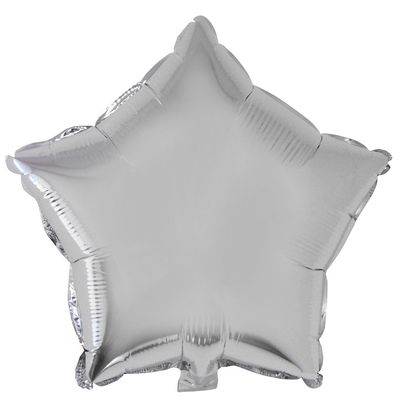 Balão Metalizado 18" Funny Estrela Prata