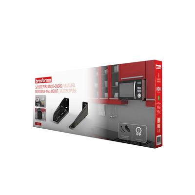 Suporte para Micro-ondas Brasforma Multiuso Preto