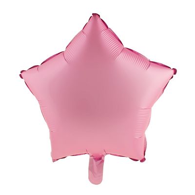 Balão Metalizado 18" Funny Estrela Rosa Bebê