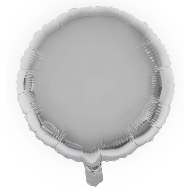 Balão Metalizado 18" Funny Redondo Prata