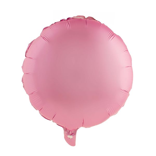 Balão Metalizado 18" Funny Redondo Rosa Bebê