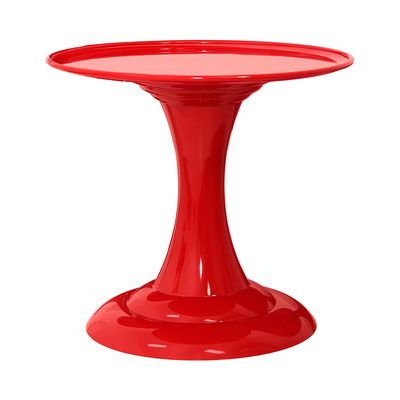 Boleira de Plástico Gaia Amalu Redonda Vermelha 22x19,5cm