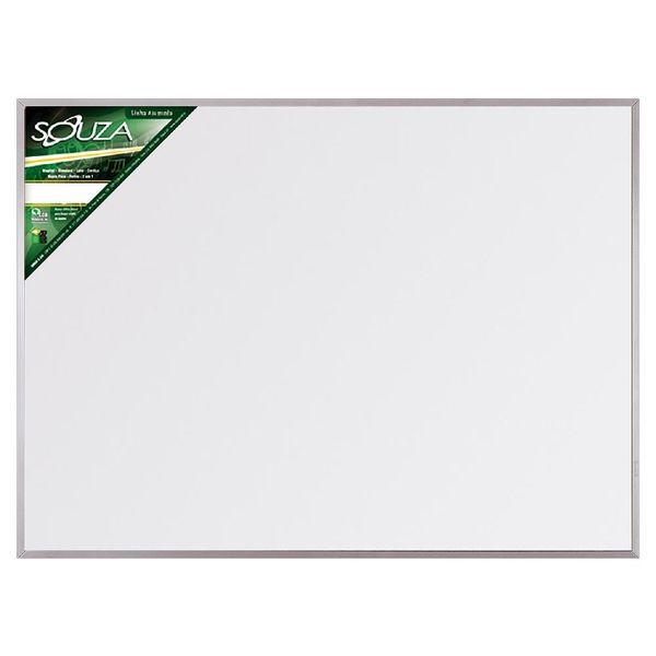 Quadro Branco Com Moldura em Alumínio POP 80x60cm Souza