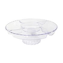 Petisqueira em Acrílico com Pé Lsc Toys Transparente