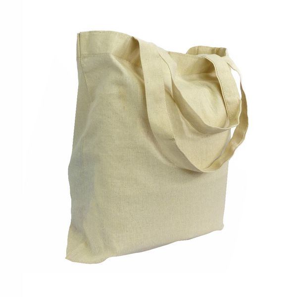 Sacola Bag Qmagia em Algodão 34x32cm Cru