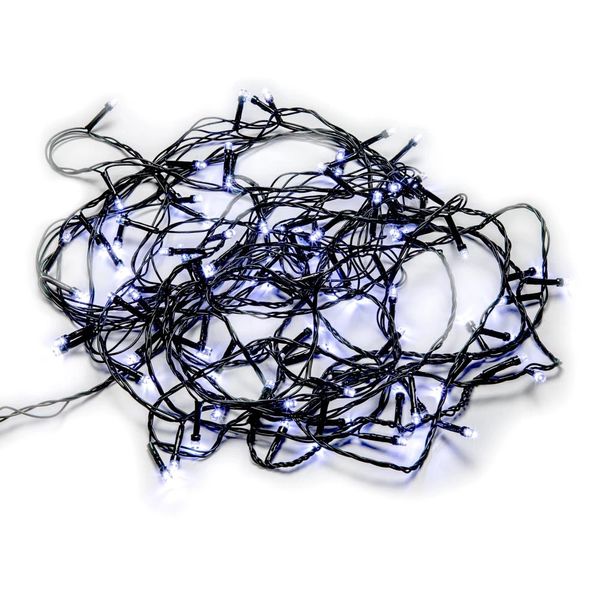 Pisca Led DeA 100 Lâmpadas Luz Branca 8 Funções com Fio Verde 220V 8m