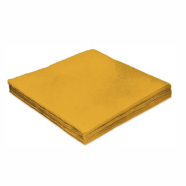 Guardanapo Silver Amarelo 25x25cm com 20 Folhas Guardanapo Silver Amarelo 25x25cm com 20 Folhas