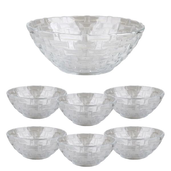 Conjunto de Bowls Cazza Picnic em Vidro 7 Peças