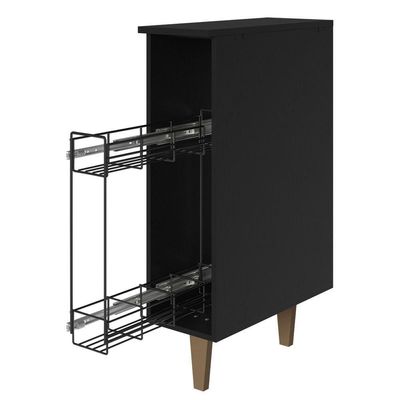 Balcão Porta-temperos Preto Reims Madesa Preto
