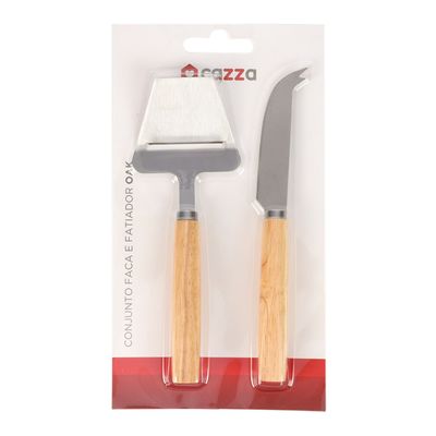 Conjunto 2 Peças Queijo Oak CV244959 Cazza