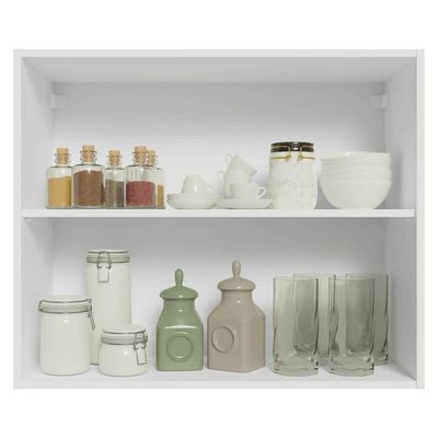 Armário Aéreo 80 Cm 2 Portas Vik Madesa Branco