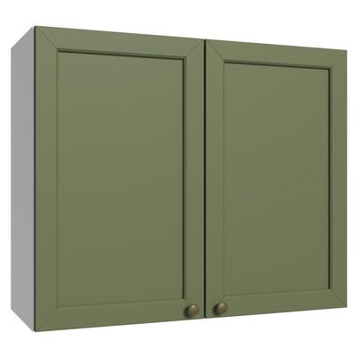 Armário Aéreo 80 Cm 2 Portas Vik Madesa Branco/verde