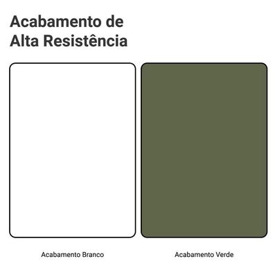 Armário Aéreo 80 Cm 2 Portas Vik Madesa Branco/verde