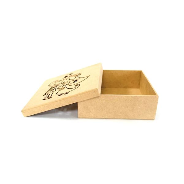 Caixa Mdf Rustika Arabesco Noivo 15x15x5cm