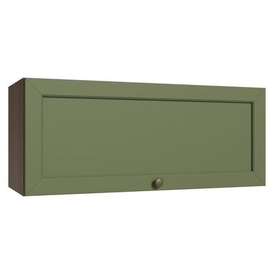 Armário Aéreo 80 Cm 1 Porta Basculante Vik Madesa Rustic/verde