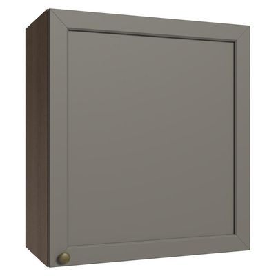 Armário Aéreo 60 Cm 1 Porta Vik Madesa Rustic/cinza
