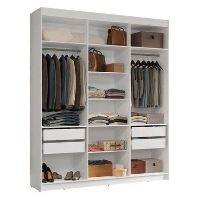 Guarda-roupa Closet 4 Gavetas 180 Cm Venus Madesa Branco