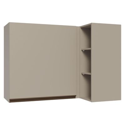 Armário Aéreo De Canto 1 Porta E Adega Nice Madesa Crema