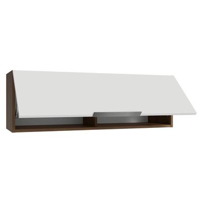 Armário Aéreo 100 Cm 1 Porta Basculante Rustic/branco Stella Madesa Rustic/branco