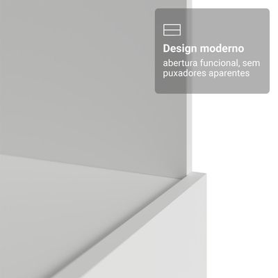 Balcão Para Forno/micro-ondas 70 X 60 Cm 1 Gaveta (sem Tampo) Branco Madesa Branco