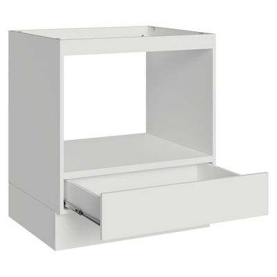 Balcão Para Forno/micro-ondas 70 X 60 Cm 1 Gaveta (sem Tampo) Branco Madesa Branco