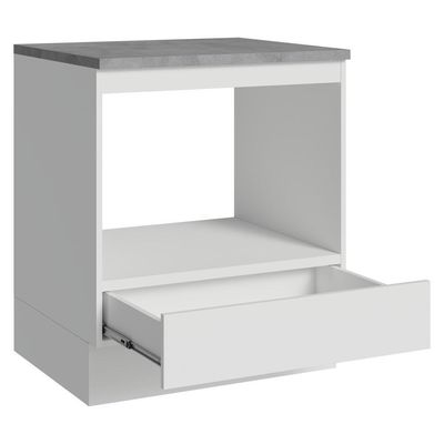 Balcão Para Forno/micro-ondas 70 Cm 1 Gaveta Branco Madesa Branco