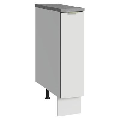 Balcão Porta-temperos 20cm 1 P C/ Tampo B Veludo Lux Madesa Branco/branco Veludo