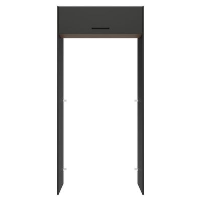 Porta-geladeira 103 Cm 1 Porta Basculante Preto/rustic/preto Agata Madesa Preto/rustic/preto