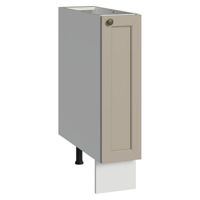 Balcão Porta-temperos 20 Cm 1 Porta (sem Tampo) Branco-crema Vik Madesa Branco-crema
