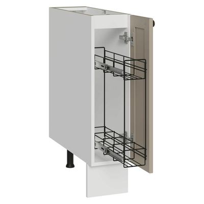 Balcão Porta-temperos 20 Cm 1 Porta (sem Tampo) Branco-crema Vik Madesa Branco-crema