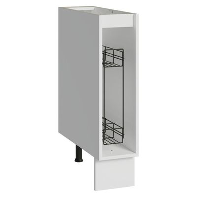 Balcão Porta-temperos 20 Cm 1 Porta (sem Tampo) Branco-crema Vik Madesa Branco-crema