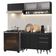 Armário De Cozinha Compacta 200 Cm Preto Nice Madesa 13 Preto